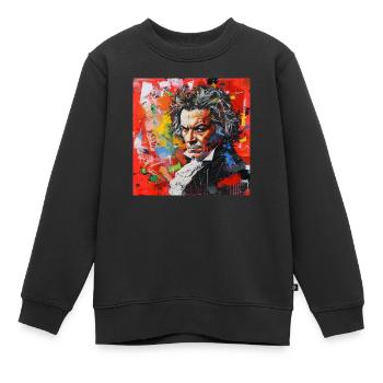 Beethoven No.4 - Kinder Premium Organic Sweatshirt - Schwarz - Vorne - AI Model Kid Female (0cm)