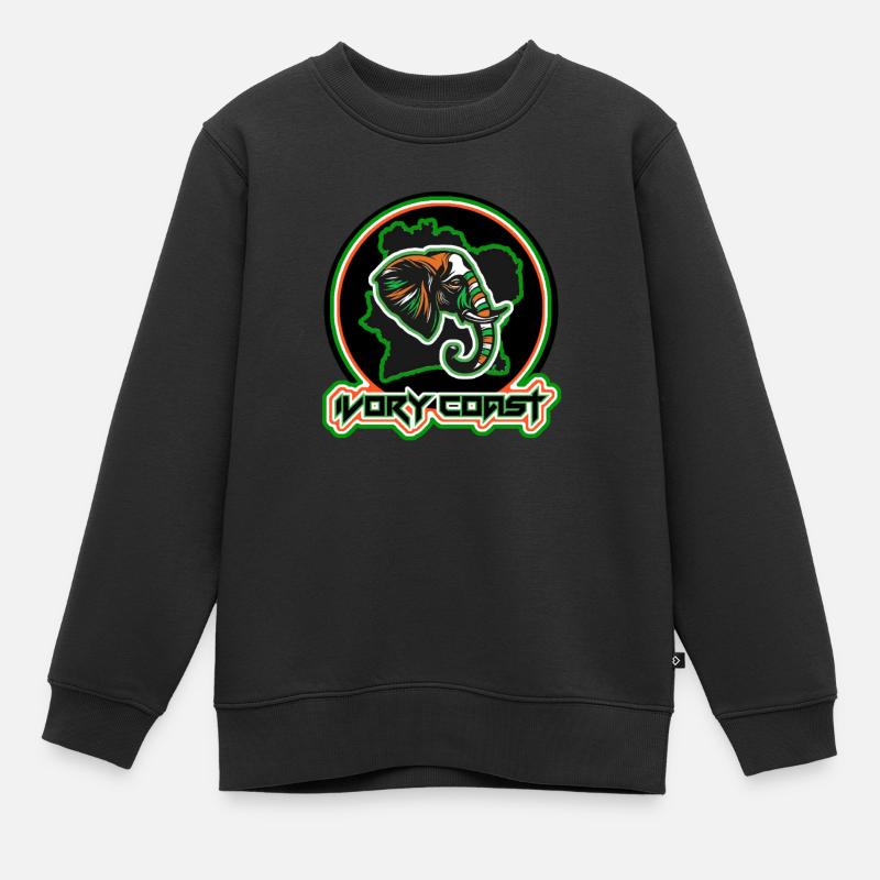 Côte d'Ivoire - Sweat Premium enfant bio - noir