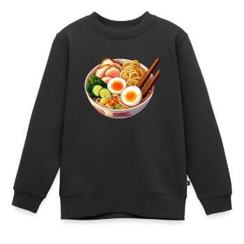 Ramen Bowl - Japanischer Geschmack - Kinder Premium Organic Sweatshirt - Schwarz - Vorne - AI Model Kid Female (0cm)