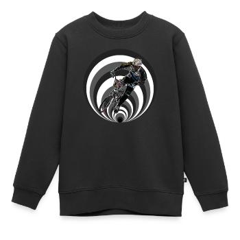 BMX Rennen - Kinder Premium Organic Sweatshirt - Schwarz - Vorne - AI Model Kid Female (0cm)
