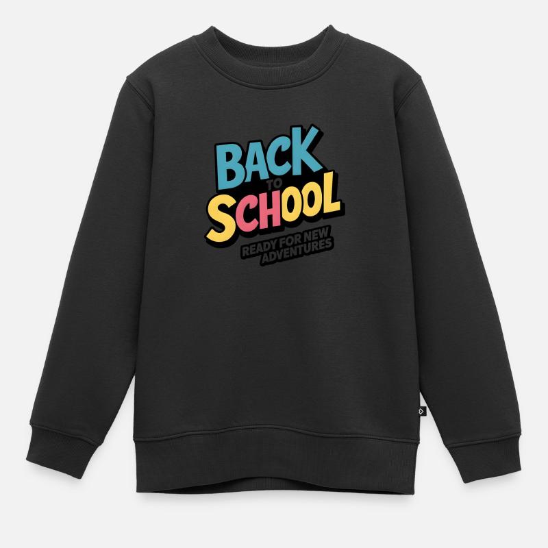 Retour à l’école - Sweat Premium enfant bio - noir
