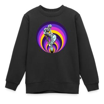 BMX (BMX) - Kinder Premium Organic Sweatshirt - Schwarz - Vorne - AI Model Kid Female (0cm)