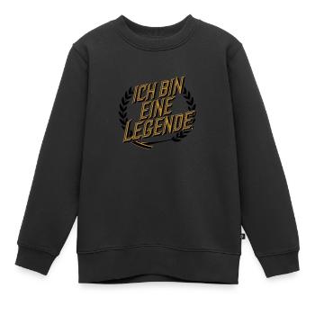 Je suis une légende - Sweat Premium enfant bio - noir - Devant - AI Model Kid Female (0cm)