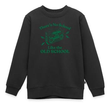 Il n’y a pas d’école comme la vieille école - Sweat Premium enfant bio - noir - Devant - AI Model Kid Female (0cm)