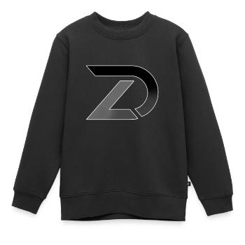 Zocker_Daddy_ - Kinder Premium Organic Sweatshirt - Schwarz - Vorne - AI Model Kid Female (0cm)