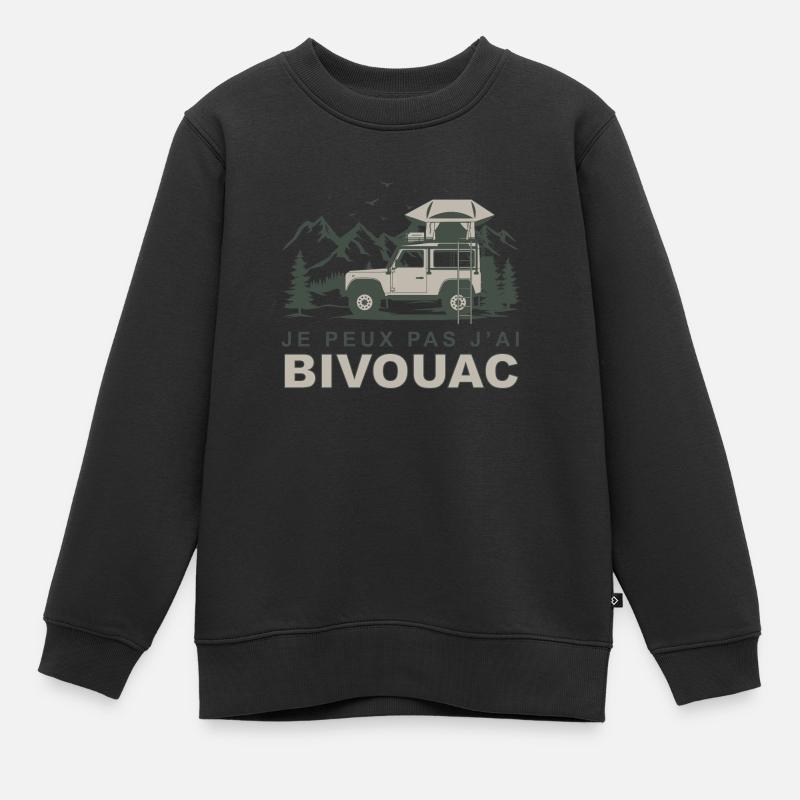 Bivouac 11 - Sweat Premium enfant bio - noir