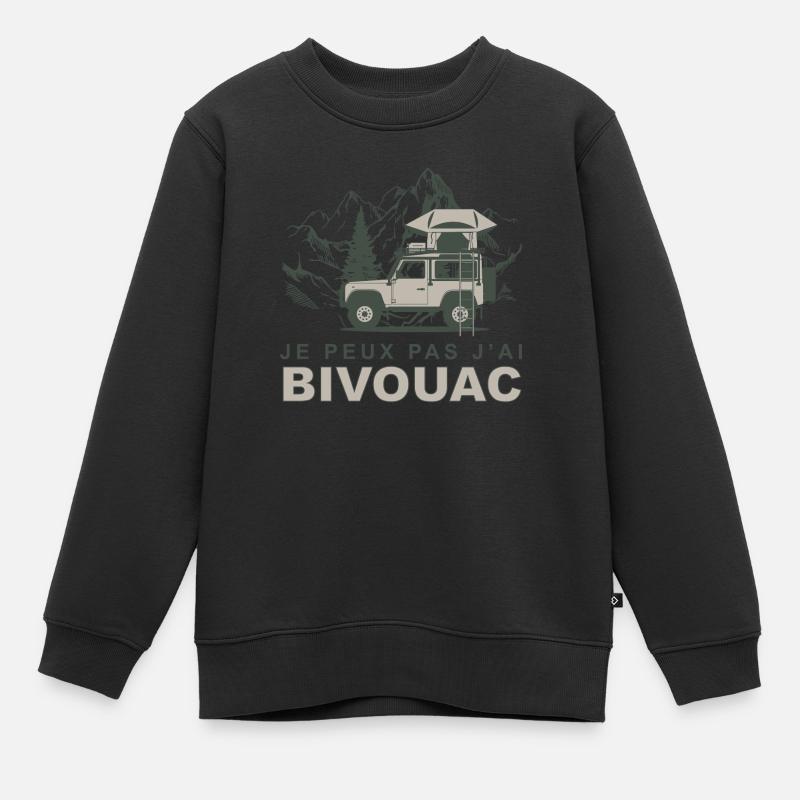 Bivouac 12 - Sweat Premium enfant bio - noir
