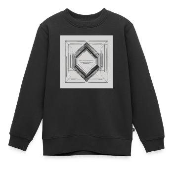 La liberté dans le minimalisme - Sweat Premium enfant bio - noir - Devant - AI Model Kid Female (0cm)
