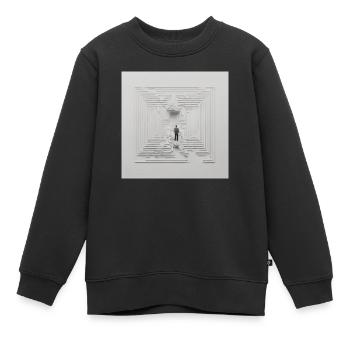 Freiheitliche Eleganz x Minimalism - Kinder Premium Organic Sweatshirt - Schwarz - Vorne - AI Model Kid Female (0cm)