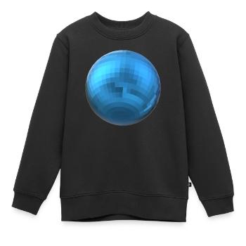Blaue Kugel - Kinder Premium Organic Sweatshirt - Schwarz - Vorne - AI Model Kid Female (0cm)
