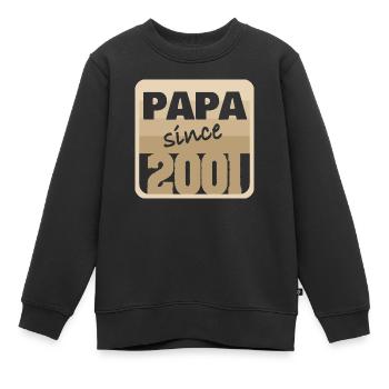 Vater 2001 - Kinder Premium Organic Sweatshirt - Schwarz - Vorne - AI Model Kid Female (0cm)