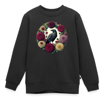 Rabe - Kinder Premium Organic Sweatshirt - Schwarz - Vorne - AI Model Kid Female (0cm)