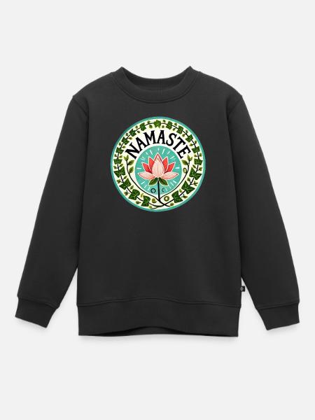 Namaste - Kinder Premium Organic Sweatshirt - Schwarz