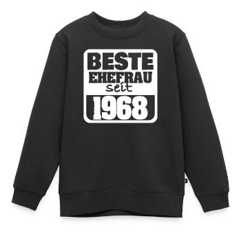 Amoureux 1968 - Sweat Premium enfant bio - noir - Devant - AI Model Kid Female (0cm)