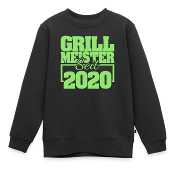 2020 - Kinder Premium Organic Sweatshirt - Schwarz - Vorne - AI Model Kid Female (0cm)