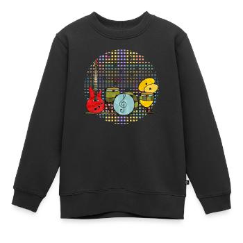 Musikinstrumente - Kinder Premium Organic Sweatshirt - Schwarz - Vorne - AI Model Kid Female (0cm)