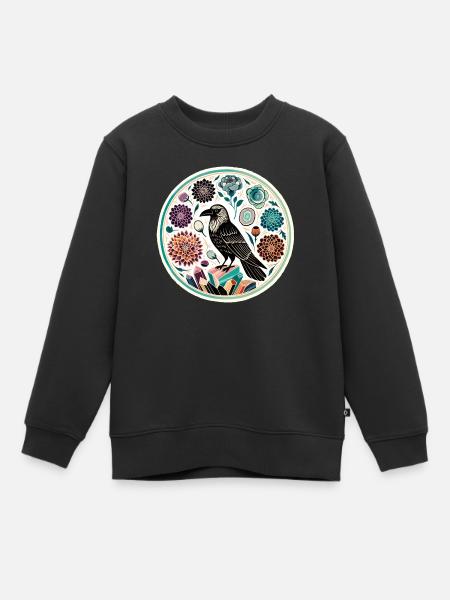 Rabe - Kinder Premium Organic Sweatshirt - Schwarz
