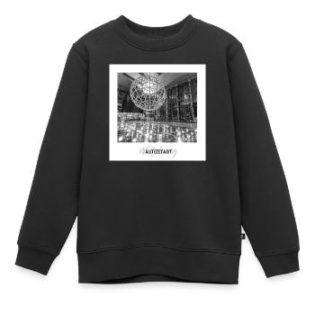 Piazza Wolfsburg - Kinder Premium Organic Sweatshirt - Schwarz - Vorne - AI Model Kid Female (0cm)