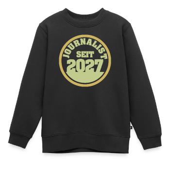 Journalist 2027 - Kinder Premium Organic Sweatshirt - Schwarz - Vorne - AI Model Kid Female (0cm)