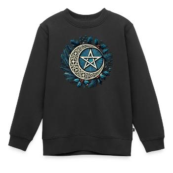 Jul-Pentakel - Kinder Premium Organic Sweatshirt - Schwarz - Vorne - AI Model Kid Female (0cm)