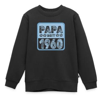 seit 1960 - Kinder Premium Organic Sweatshirt - Schwarz - Vorne - AI Model Kid Female (0cm)