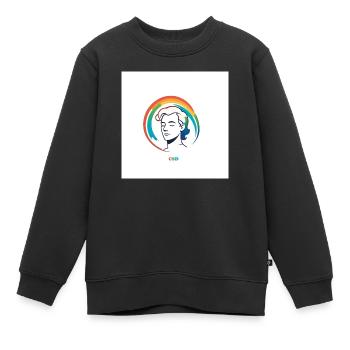 CSD - Kinder Premium Organic Sweatshirt - Schwarz - Vorne - AI Model Kid Female (0cm)