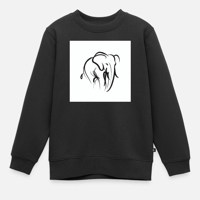 8a010e68 6bba 41c6 9cd0 5d57badb6b6c - Kids Premium Organic Sweatshirt - black