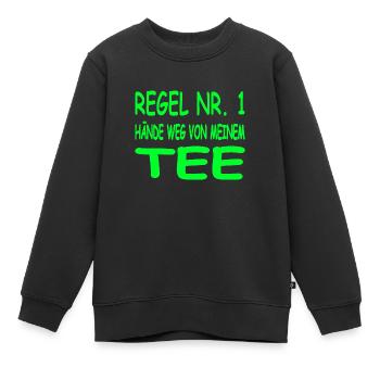 Tee - Kinder Premium Organic Sweatshirt - Schwarz - Vorne - AI Model Kid Female (0cm)