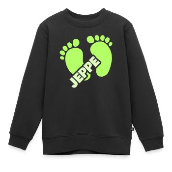 Geburt Jeppe - Kinder Premium Organic Sweatshirt - Schwarz - Vorne - AI Model Kid Female (0cm)