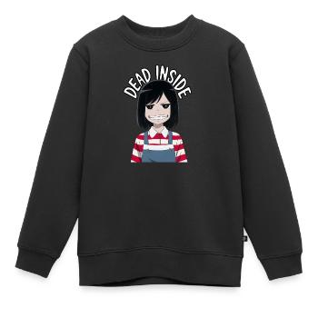 Dead inside Little Girl - Kinder Premium Organic Sweatshirt - Schwarz - Vorne - AI Model Kid Female (0cm)