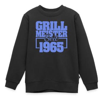 1965 - Kinder Premium Organic Sweatshirt - Schwarz - Vorne - AI Model Kid Female (0cm)