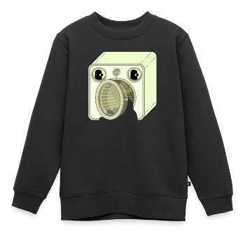 MASCHINE - Kinder Premium Organic Sweatshirt - Schwarz - Vorne - AI Model Kid Female (0cm)