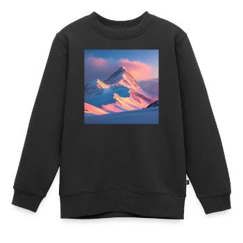 Mountain Range - Kinder Premium Organic Sweatshirt - Schwarz - Vorne - AI Model Kid Female (0cm)