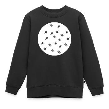 Schneeflocken - Kinder Premium Organic Sweatshirt - Schwarz - Vorne - AI Model Kid Female (0cm)