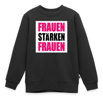 Les femmes autonomisent les femmes - Sweat Premium enfant bio - noir - Devant - AI Model Kid Female (0cm)