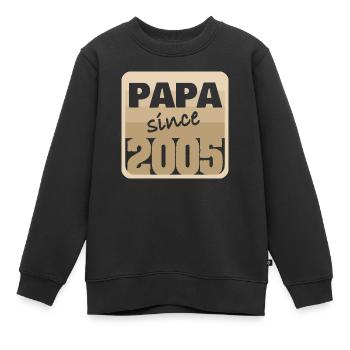 2005 - Kinder Premium Organic Sweatshirt - Schwarz - Vorne - AI Model Kid Female (0cm)