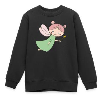 fee - Kinder Premium Organic Sweatshirt - Schwarz - Vorne - AI Model Kid Female (0cm)