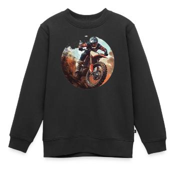 Faites l’expérience d’une liberté illimitée en motocross - Sweat Premium enfant bio - noir - Devant - AI Model Kid Female (0cm)