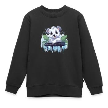 Koala mélodique - Sweat Premium enfant bio - noir - Devant - AI Model Kid Female (0cm)