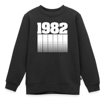 Geboren 1982 - Kinder Premium Organic Sweatshirt - Schwarz - Vorne - AI Model Kid Female (0cm)