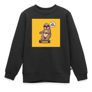 FAULTIER SPEED DEMON - Kinder Premium Organic Sweatshirt - Schwarz - Vorne - AI Model Kid Female (0cm)
