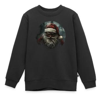 Dunkler Santa: Die geheimnisvolle Weihnacht! - Kinder Premium Organic Sweatshirt - Schwarz - Vorne - AI Model Kid Female (0cm)