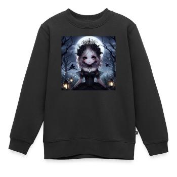 Dark Prinzessin - Kinder Premium Organic Sweatshirt - Schwarz - Vorne - AI Model Kid Female (0cm)