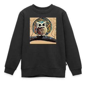 Was "schaue" ich? - Kinder Premium Organic Sweatshirt - Schwarz - Vorne - AI Model Kid Female (0cm)