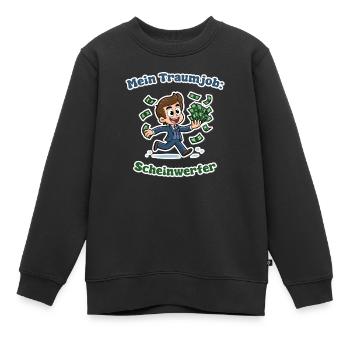 Mein Traumjob: Scheinwerfer - Witziges Wortspiel - Kinder Premium Organic Sweatshirt - Schwarz - Vorne - AI Model Kid Female (0cm)