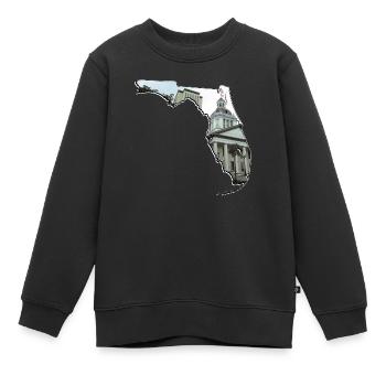 Florida State Capitol in Florida Landkarte - Kinder Premium Organic Sweatshirt - Schwarz - Vorne - AI Model Kid Female (0cm)