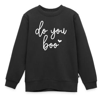 Buhst du - Kinder Premium Organic Sweatshirt - Schwarz - Vorne - AI Model Kid Female (0cm)