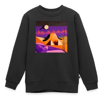 Un lieu secret - Sweat Premium enfant bio - noir - Devant - AI Model Kid Female (0cm)