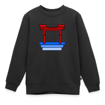 Venir en Asie - Sweat Premium enfant bio - noir - Devant - AI Model Kid Female (0cm)