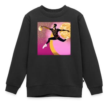 La beauté du mouvement - Sweat Premium enfant bio - noir - Devant - AI Model Kid Female (0cm)